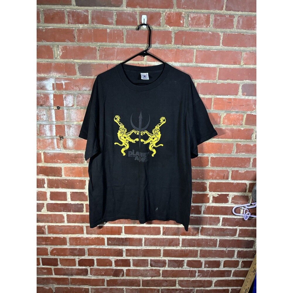 Vintage Y2k 2001 Planet Of The Apes Black Shirt Movie Rare Promo Adult XL